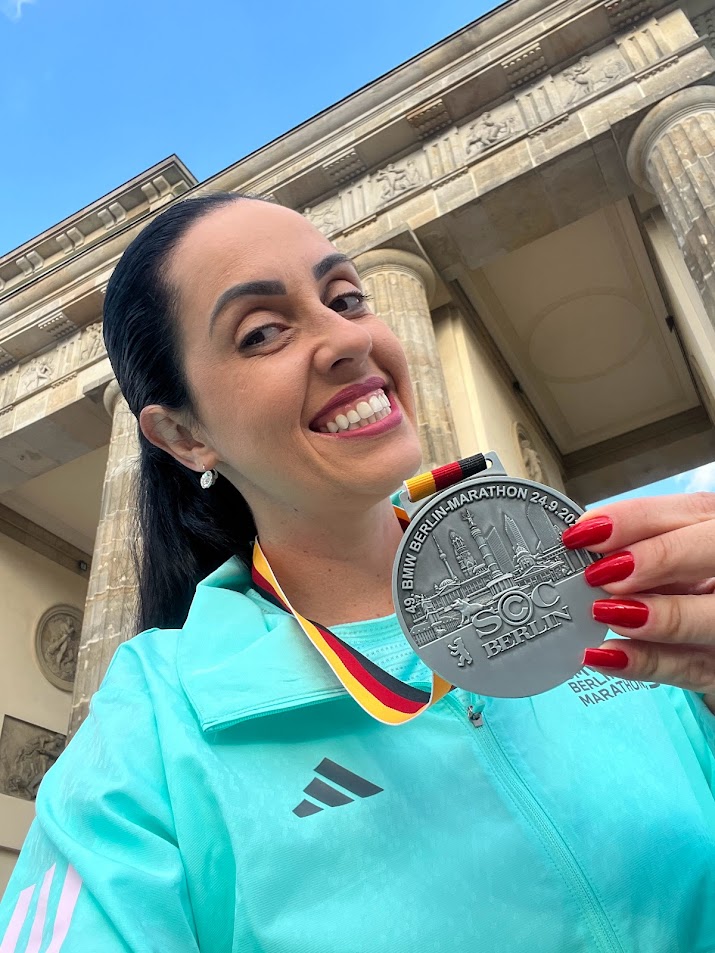 Lívia Slaviero correndo - Jornada de superação